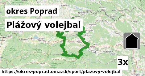 Plážový volejbal, okres Poprad