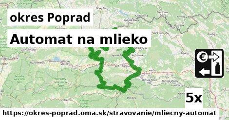 automat na mlieko v okres Poprad