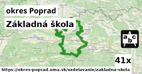 Základná škola, okres Poprad