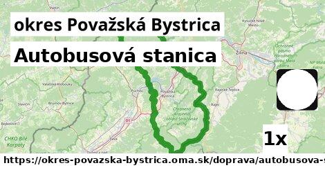 Autobusová stanica, okres Považská Bystrica