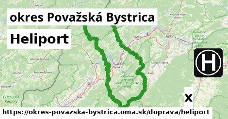 Heliport, okres Považská Bystrica