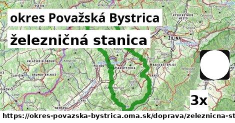 železničná stanica, okres Považská Bystrica