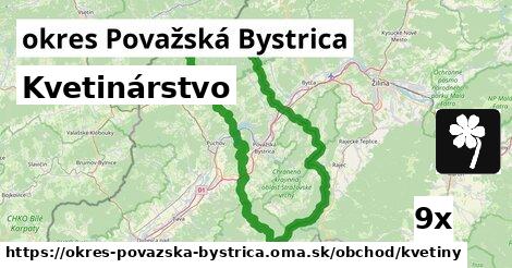 Kvetinárstvo, okres Považská Bystrica