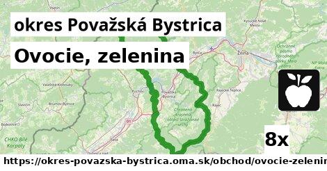 Ovocie, zelenina, okres Považská Bystrica