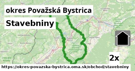 Stavebniny, okres Považská Bystrica