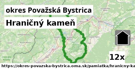 Hraničný kameň, okres Považská Bystrica