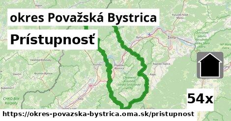 prístupnosť v okres Považská Bystrica
