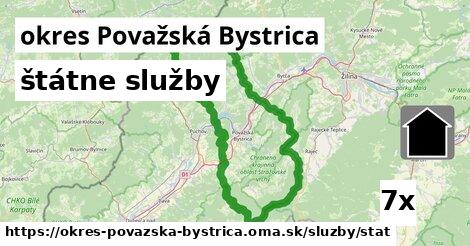 štátne služby, okres Považská Bystrica