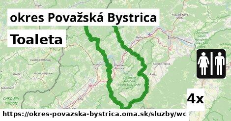 Toaleta, okres Považská Bystrica