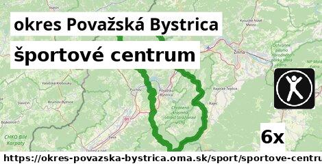 športové centrum, okres Považská Bystrica