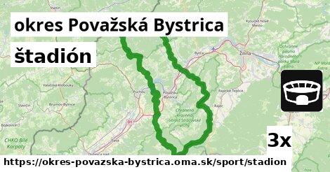 štadión, okres Považská Bystrica