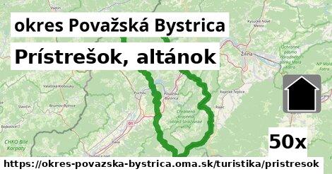 Prístrešok, altánok, okres Považská Bystrica