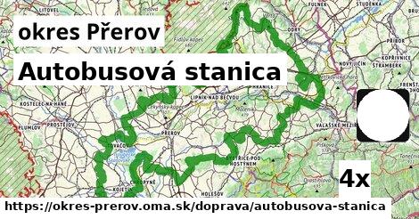 autobusová stanica v okres Přerov