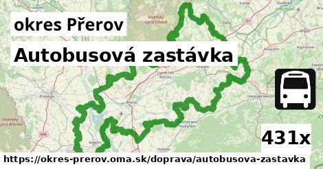 Autobusová zastávka, okres Přerov