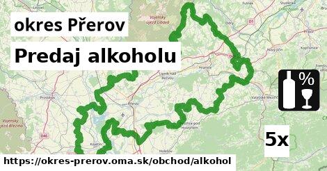 Predaj alkoholu, okres Přerov