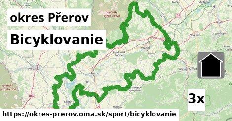 Bicyklovanie, okres Přerov