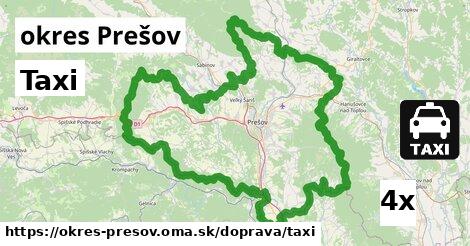 Taxi, okres Prešov