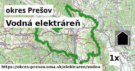 Vodná elektráreň, okres Prešov