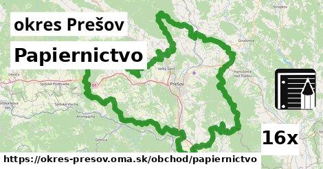 Papiernictvo, okres Prešov