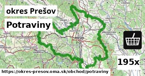 potraviny v okres Prešov