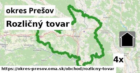 rozličný tovar v okres Prešov