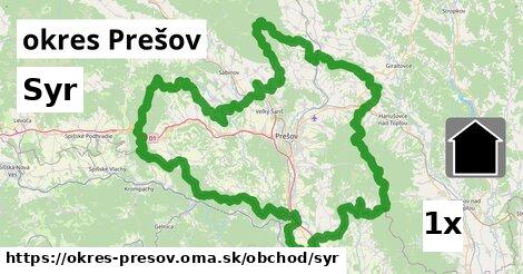 Syr, okres Prešov