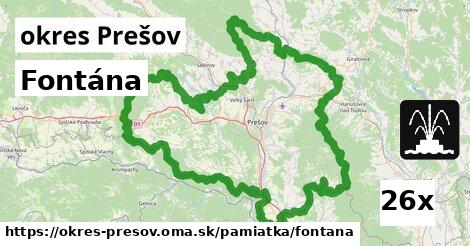 Fontána, okres Prešov