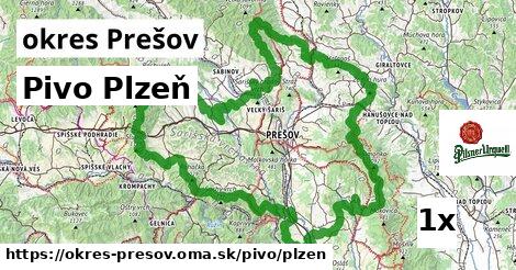 Pivo Plzeň, okres Prešov