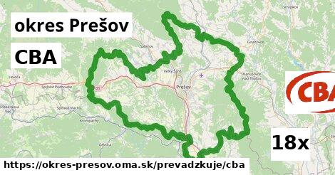 CBA, okres Prešov