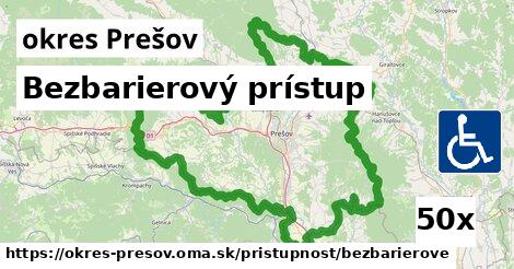 Bezbarierový prístup, okres Prešov