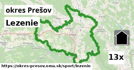 lezenie v okres Prešov