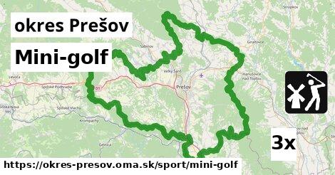 Mini-golf, okres Prešov