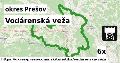 Vodárenská veža, okres Prešov