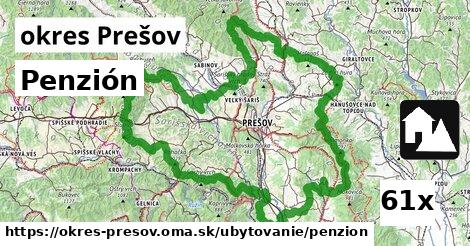 Penzión, okres Prešov