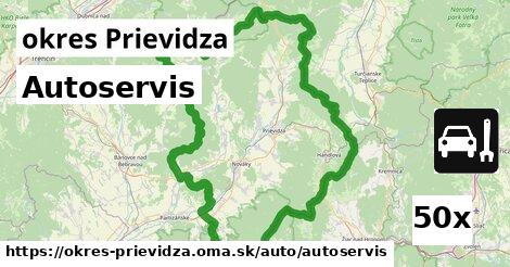 Autoservis, okres Prievidza