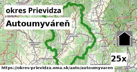 Autoumyváreň, okres Prievidza