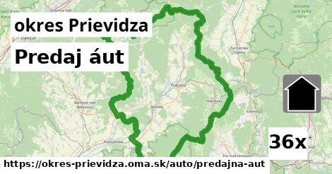 Predaj áut, okres Prievidza