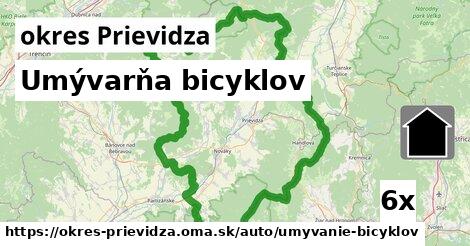 Umývarňa bicyklov, okres Prievidza