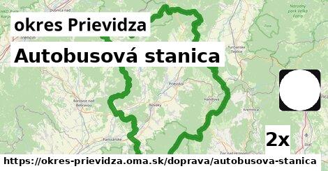 Autobusová stanica, okres Prievidza