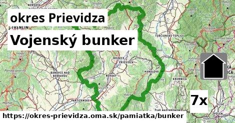 Vojenský bunker, okres Prievidza