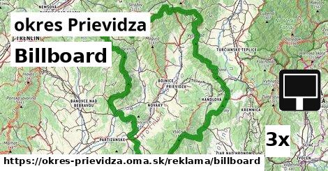 Billboard, okres Prievidza