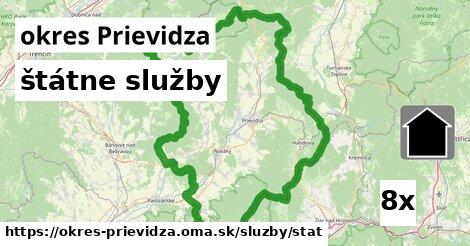 štátne služby, okres Prievidza