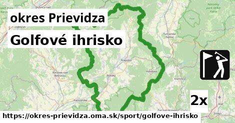 Golfové ihrisko, okres Prievidza