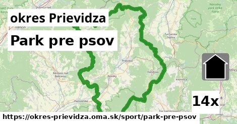 Park pre psov, okres Prievidza