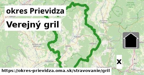 Verejný gril, okres Prievidza