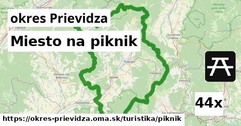 Miesto na piknik, okres Prievidza