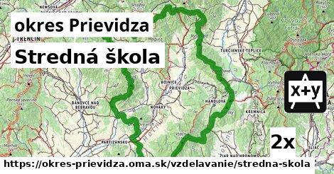 Stredná škola, okres Prievidza