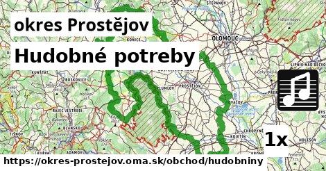 Hudobné potreby, okres Prostějov