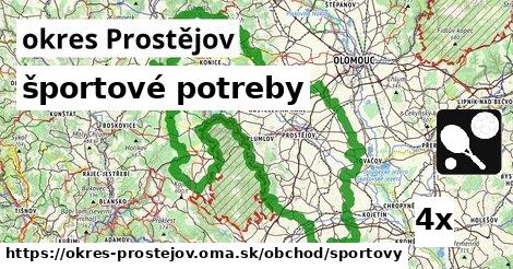 športové potreby, okres Prostějov