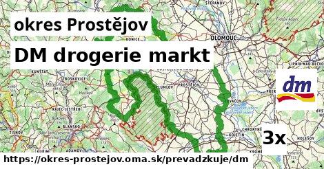 DM drogerie markt, okres Prostějov